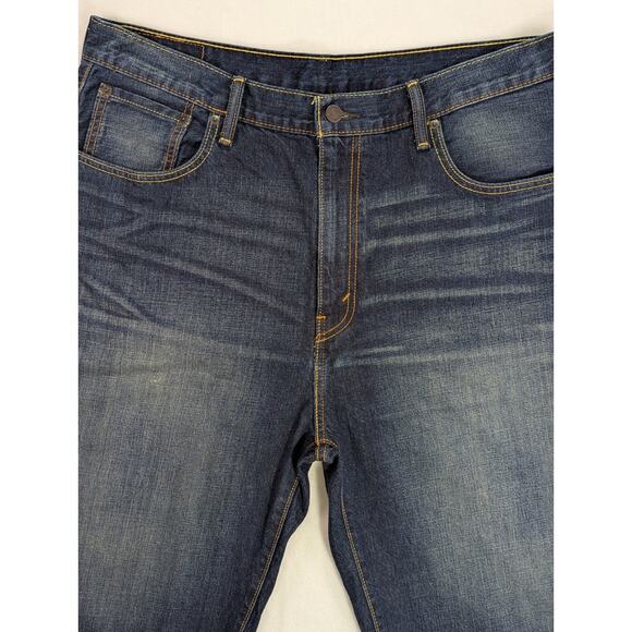 Levi's 569 Loose Straight Denim Shorts 38W 12L (Labeled 36W) 100% Cotton - Picture 2 of 13